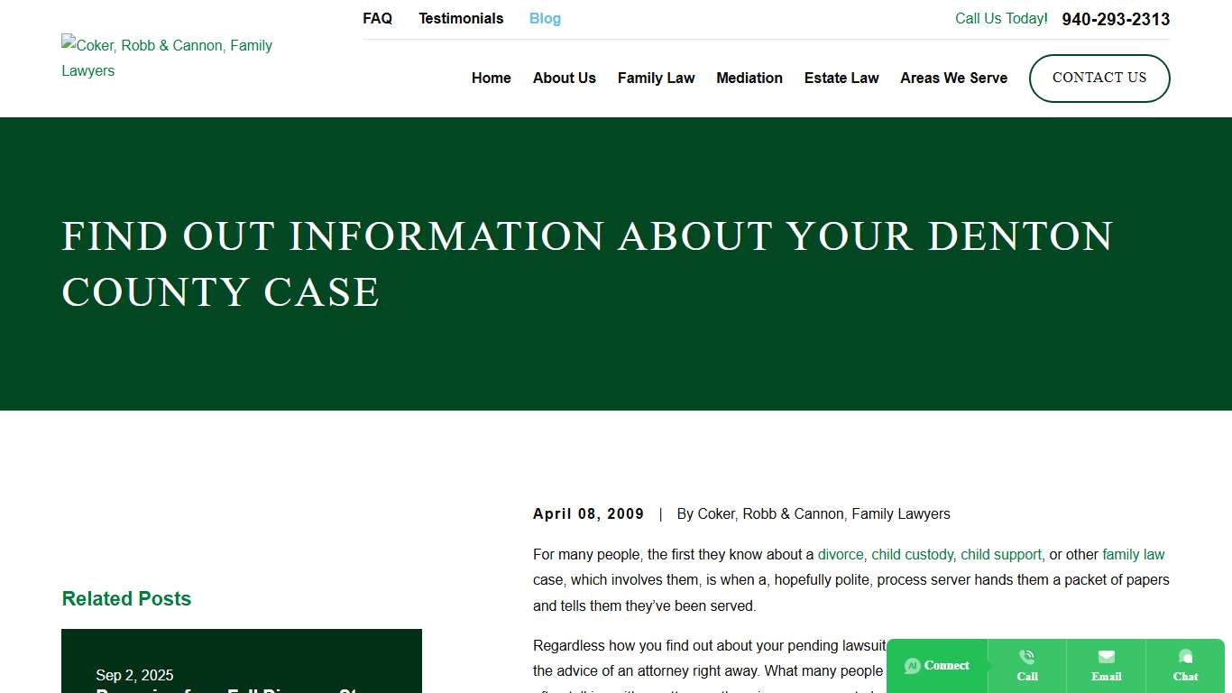 Find out information about your Denton County case